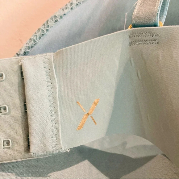 KNIX Sz 7 Wingwoman Contour  Lightly Padded Meshy Overlay Fabric Bra - Picture 4 of 7